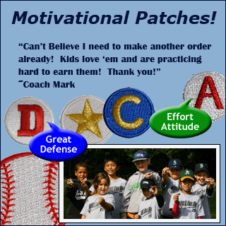 Motivational Baseball Patches