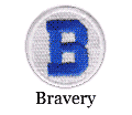 bravery motivational patch