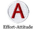 attitude and hustle baseball patch