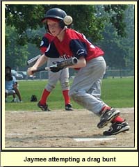 drag bunt example