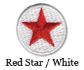red star baseball patch