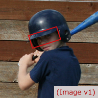 batter with head tilted